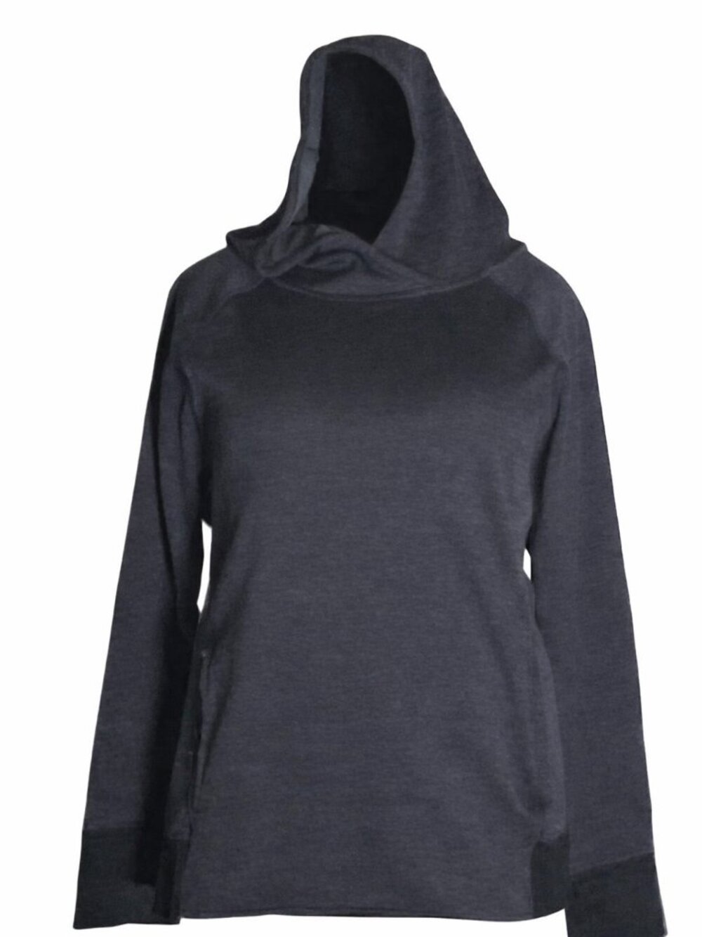 CHAMPION-GREY HOODIE-BLACK TRIM-XX LARGE